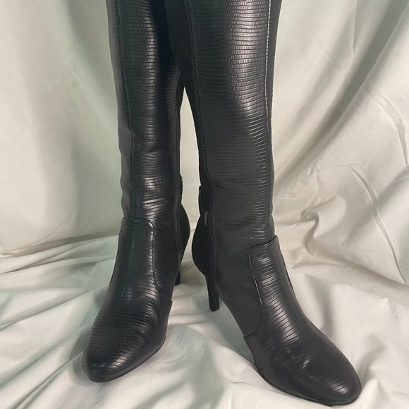 Bandolino Shoes - Bandolino Women’s Footware Delfie Buckled Stiletto Boots